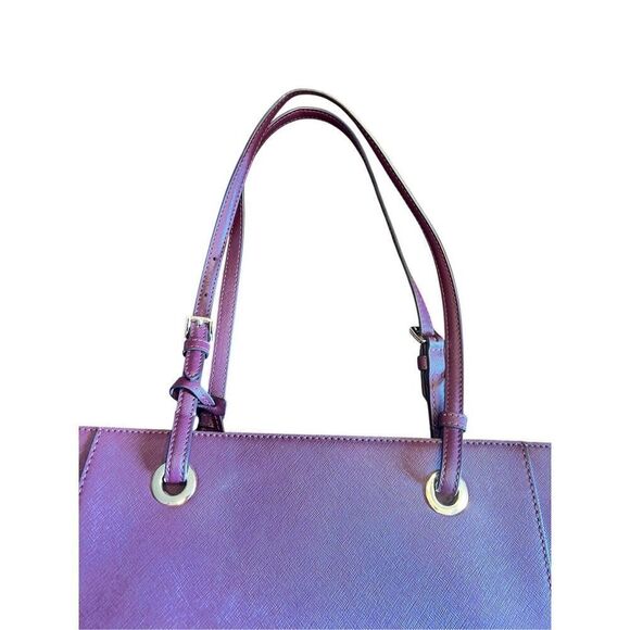 Michael Kors Walsh maroon Merlot structured multifunctional tote bag career - Picture 12 of 13